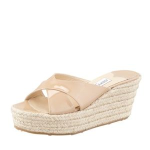 Jimmy Choo Paisley Espadrille Slide Sandals
